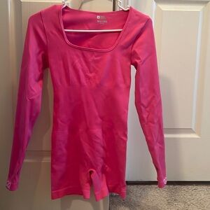 Pink fitted romper